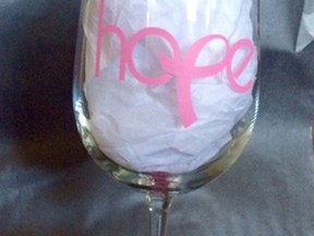 Sixty-one women decorated wine glasses and bid on spa packages and other items to raise money for the Relay for Life during the Uncorked for Hope event hosted by Jessica McClelland. | Submitted photo