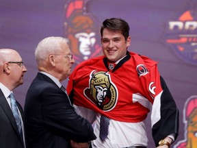 Senators first-round pick Logan Brown. (AFP)