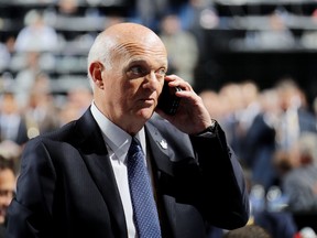 Toronto Maple Leafs GM Lou Lamoriello attends the 2016 NHL Draft on June 25, 2016 in Buffalo, New York.  Bruce Bennett/Getty Images/AFP
