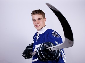 Brett Howden poses for a portrait after being selected 27th overall by the Tampa Bay Lightning in round one during the 2016 NHL Draft on June 24, 2016 in Buffalo, New York. (Jeffrey T. Barnes/Getty Images/AFP)