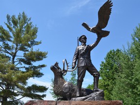 Supplied photo
One hundred years after Francis Pegahmagabow received his first Military Medal, his family and community joined First Nation, military and other dignitaries on National Aboriginal Day to celebrate the unveiling of the first monument erected in Pegahmagabow's honour.