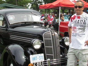 Tom Gvozdenovic's 1936 Dodge Deluxe was among the hundreds admired during Sunday's car show in Canatara Park, organized by Sarnia Street Machines. (Neil Bowen/Sarnia Observer)