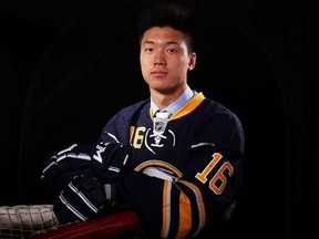 London Knight Cliff Pu was selected 69th overall in the third round of the NHL Draft by the Buffalo Sabres Saturday in Buffalo, N.Y. (Jeffrey T. Barnes/Getty Images)