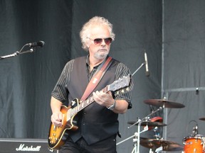 Myles Goodwyn of April Wine performs at the tailgate party for the Northern Kickoff at Shell Place in Fort McMurray, Alberta on June 13, 2015. (VINCENT MCDERMOTT, Postmedia News)