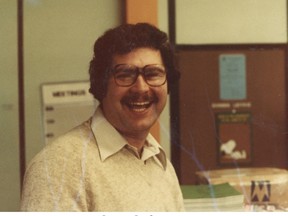 Morris (Mo) Glimcher, Manitoba High Schools Athletic Association executive director, in the early days.