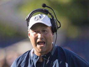 Toronto Argonauts head coach Scott Milanovich was upset his team couldn’t maintain its momentum against Hamilton. (CANADIAN PRESS)