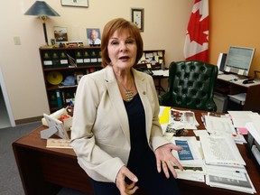 London MP Irene Mathyssen, who helped end federal taxes on women?s hygiene products, is now campaigning for free birth control for Canadian women. (MORRIS LAMONT, The London Free Press)