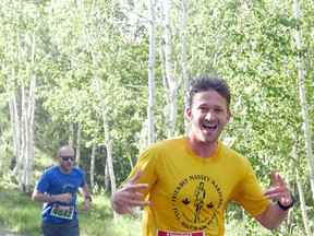 Nearly 70 racers, runners and walkers came out on June 9 for the first of three trail running events, the Finlandia Trail Run Series, hosted by the Laurentian Nordic Ski Club. Photo supplied