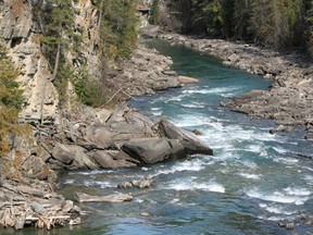 Thompson River in the Canadian Rockies The Thompson River is the largest tributary of the Fraser River, flowing through the south-central portion of British Columbia, Canada. The Thompson River has two main branches called the South Thompson River and the North Thompson River. (Getty Images)