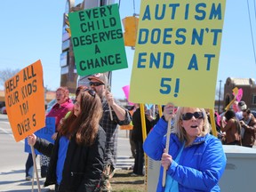 Autism protest