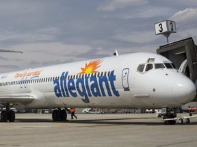 Allegiant Air will be offering flights from Ogdensburg, N.Y. to Florida this fall for $57 U.S. one-way. CONOR RALPH / AP