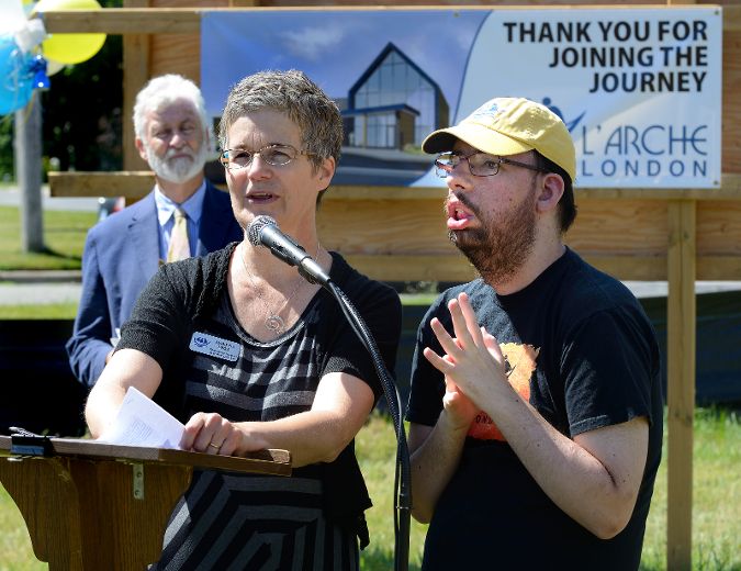 L Arche London broke ground Wednesday on a new community centre