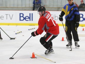 Prospect Michael Babcock does some drills during day two of the Ottawa Senators Development Camp at the Bell Sensplex in Ottawa on Wednesday, June 29, 2016. (Jean Levac/Postmedia)