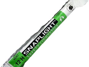 Safety light sticks, which provide up to 12 hours of light when snapped, are a great option for buildings that lack an emergency generator.