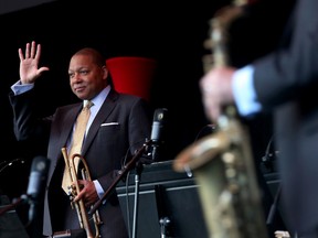 Jazz at Lincoln Centre Orchestra with Wynton Marsalis performing at Confederation Park during the Ottawa Jazz Festival in Ottawa Wednesday