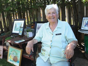 Emily Faw at the 2016 Tillsonburg Lioness Garden and Art Tour. (CHRIS ABBOTT/TILLSONBURG NEWS)