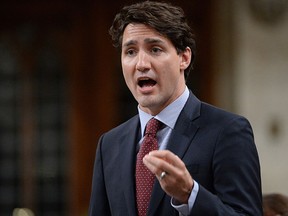 Prime Minister Justin Trudeau answers a question during Question Period in the House of Commons on Parliament Hill in Ottawa on Tuesday, June 14, 2016. THE CANADIAN PRESS/Adrian Wyld