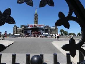 Rehearsal for the Canada Day festivities on Parliament Hill in Ottawa, June 30, 2016. Photo by Jean Levac