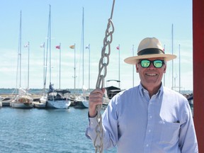 Christopher West, chairman of the board of the Marine Museum of the Great Lakes, is optimistic about the Museum's future in it's temporary lakefront location at Portsmouth Olympic Harbour, in Kingston Ont., pictured on June 30. Victoria Gibson for the Whig-Standard/Postmedia Network