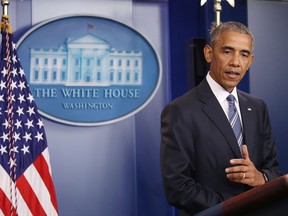 U.S. President Barack Obama talks about today's Supreme Court ruling, at the White House June 23, 2016 in Washington, DC. The high court today announced that it was evenly divided in a case concerning President Barack Obama's controversial executive actions on immigration. (Photo by Mark Wilson/Getty Images)