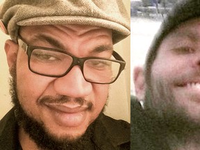 An Instagram photo of LeFranc Matthews (left) and a Facebook photo of  Justin Bokma.