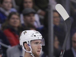 Oakbank's Quinton Howden of the Florida Panthers skates against the Winnipeg Jets at MTS Centre on Thur., April 11, 2013 in Winnipeg, Man. Kevin King/Winnipeg Sun/QMI Agency