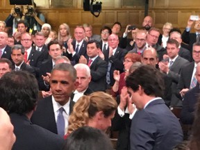 United States president Barack Obama is shown here in this photo shot by MP Neil Ellis last week.