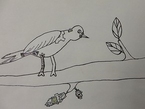 Local student Drey Steinitz won the grades 4 to 6 category of the Canada Science and Technology Museum’s national graffiti contest with his picture, titled 'Steampunk Bird.'