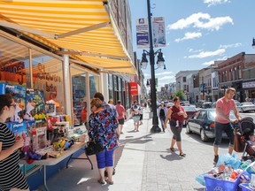 Princess Street in downtown Kingston was the site of DK Shop Fest on Saturday. (Julia McKay/The Whig-Standard)