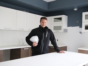Gino Donato/Sudbury Star
Michael Allen, company architect/project manager for Panoramic Properties, in the kitchen of a unit in the old St. Denis School on Regent Street.