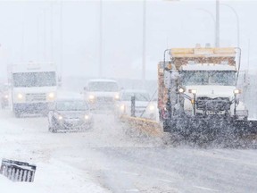 Snow removal on Carling Ave.