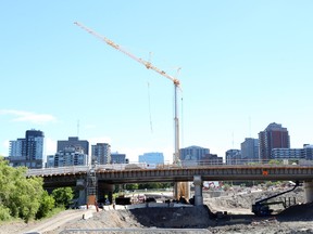 Booth Street bridge currently under construction . Jean Levac/Postmedia