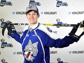 Sudbury Wolves 2016 top draft pick Owen Lalonde signed with the local OHL outfit in this file photo. The Wolves traded Lalonde on Wednesday.