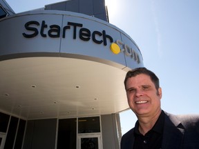 Startech.com chief executive Paul Seed says the London tech gadget maker has big plans after an $8-million expansion, which more than doubles the size of its Oxford Street headquarters. (MIKE HENSEN, The London Free Press)