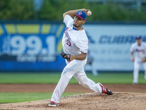 The contract of Ottawa Champions pitcher Wilmer Font was bought by the Blue Jays. (Wayne Cuddington/Postmedia)