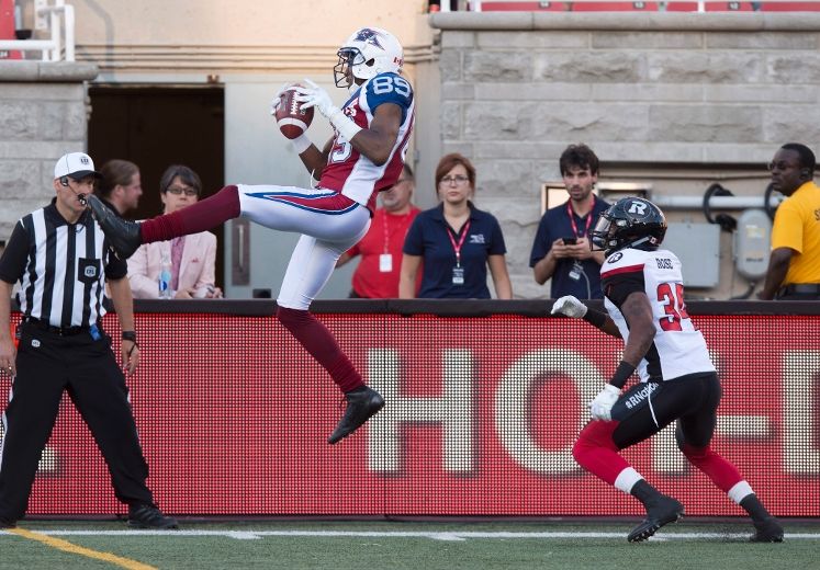 Cris Carter's son, Duron, knocks over coach in CFL game - Sports