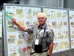Submitted photo: Wallaceburg's Mike Deery recently exhibited at the World Stamp Show in New York City. He won a Large Vermeil (just shy of gold) and a special award for his exhibit, which featured censored mail from World War II.