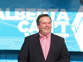 Calgary Conservative MP Jason Kenney arrives at a meeting of Alberta Can't Wait, a group hoping to unite the right in the province, at the Royal Canadian Legion in Cochrane Wednesday June 29, 2016. (Ted Rhodes/Postmedia)