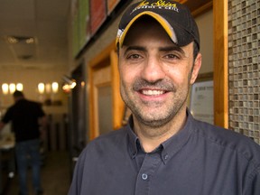 Jamal Aoun, who runs The Shish Shawarma and Grill, a Lebanese eatery on Ernest Avenue in London, has been staying open really, really late ? till 4 a.m. ? to accommodate Muslim patrons during the holy month of Ramadan, which wraps up with the beginning of the three-day Eid al-Fitr celebration Wednesday. (MIKE HENSEN, The London Free Press)