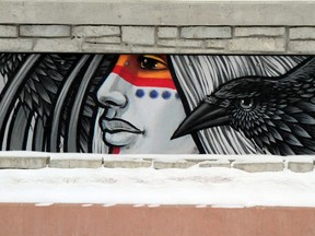 One of Edmonton artist Aaron Paquette's designs for the aboriginal art along the south LRT project.