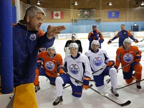 Todd McLellan is in Jasper for the Oilers Orientation Camp. (Larry Wong)