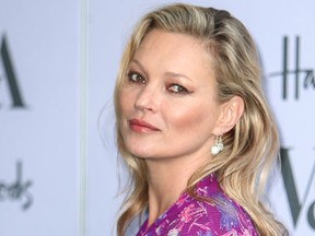 Kate Moss arrives for the inaugural V&A Summer Party in London, England on June 22, 2016. (WENN.com)