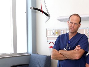 Dr. Adam Newman at Kingston General Hospital. IAN MACALPINE/KINGSTON WHIG-STANDARD