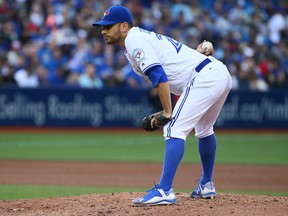 The Blue Jays placed pitcher Marco Estrada on the 15-day disabled list on Wednesday, July 6, 2016. (Dave Abel/Toronto Sun)