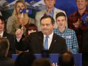 Jason Kenney, the MP for Calgary Midnapore, announces he will seek the leadership of the Alberta PCs in Calgary on July 6, 2016. (Al Charest/Postmedia Network)