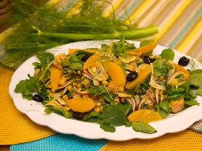 Chickpea, Tuna and -Fennel Salad with Oranges and Olives. (MIKE HENSEN, The London Free Press)