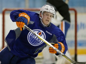 Still getting his legs back after and injury-shortened WHL season, Tyler Benson was kept off the scoresheet at the Billy Moores Cup Wednesday in Jasper. (Larry Wong)