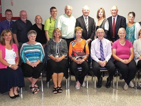 2016/2017 Alexandra Hospital, Ingersoll (AHI) and Tillsonburg District Memorial Hospital (TDMH) Joint Board of Directors (back row, from left) are: Frank Deutsch, Integrated Vice President and Chief Financial Officer; Cliff Evanitski, TDMH Board Member; Al Lauzon, AHI Board Member; Dr. Joel Wohlgemut, AHI Chief of Staff; Larry Phillips, TDMH Past Board Chair; Ian Blain, AHI Vice Chair; Kristie McCulligh, AHI Board Member; Don Campbell, AHI Board Member; Ruby Withington, TDMH Treasurer; Dr. Mohamed Abdalla, TDMH Chief of Staff; Gary Foerster, TDMH Board Member. (Front row, left to right): Julie Ellery, Integrated Vice President and Chief Nursing Executive; Carol Smith-Gee, AHI Treasurer; Crystal Houze, Integrated President and Chief Executive Officer; Maureen Ralph, AHI Board Member; Bill Mayoros, AHI Board Chair; Cheryl Buchner, TDMH Vice Chair; Barb Morgan, TDMH Board Member (absent): Dr. Dan Dockx, TDMH President, Medical Staff; Dr. Helen Frye, AHI President, Medical Staff; Mel Getty, TDMH Board Chair. (CONTRIBUTED PHOTO)