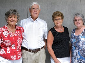 Volunteers Joan Bulloch, David Moule, Donna Ludwig, and Donna Scanlan. (CHRIS ABBOTT/TILLSONBURG NEWS)