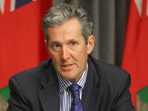 Premier Brian Pallister said Manitoba will sign on to the Trudeau government's proposed enhancements to the Canada Pension Plan. (Brian Donogh/Winnipeg Sun file photo)